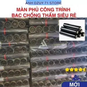 Màng Phủ PE Bạc Chống Thấm MESHPACIFIC (đổ bê tông)