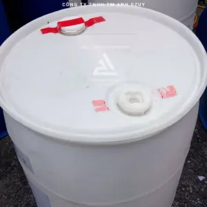 Thùng Phi 220 Lít Màu Trắng Nắp Kín Đựng Nước Thực Phẩm Sạch Dày Dặn Hình Thật - ANH DZUY